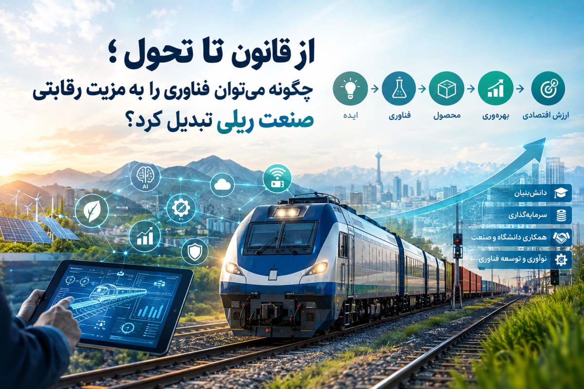از قانون تا تحول؛ چگونه میتوان فناوری را به مزیت رقابتی صنعت ریلی تبدیل کرد؟