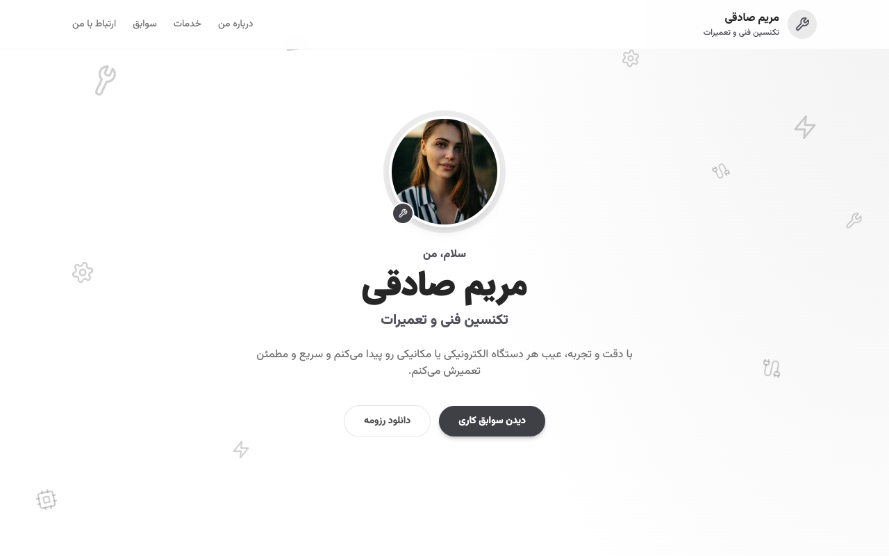 پیش‌نمایش قالب مورچه تکنسین